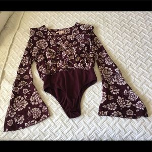 NEW burgundy bodysuit.